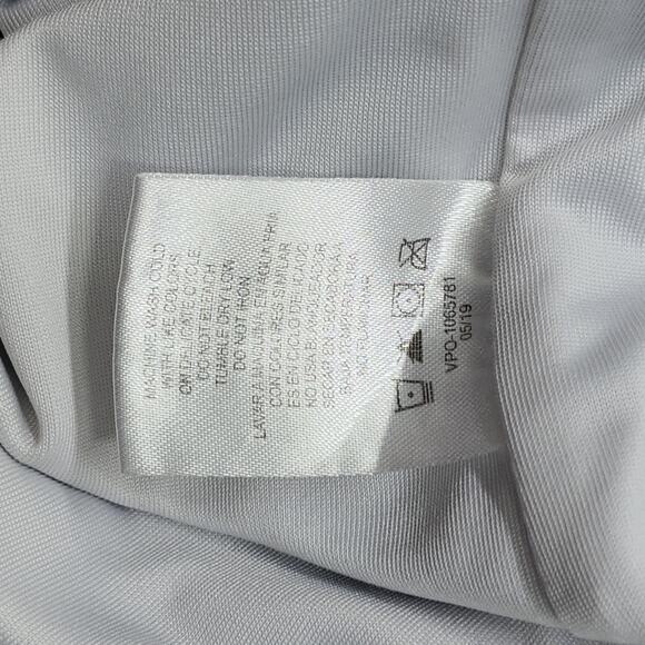 Polaroid Swimsuit Size M Multicolor Rainbow Striped Logo High Cut One Piece - Picture 7 of 11